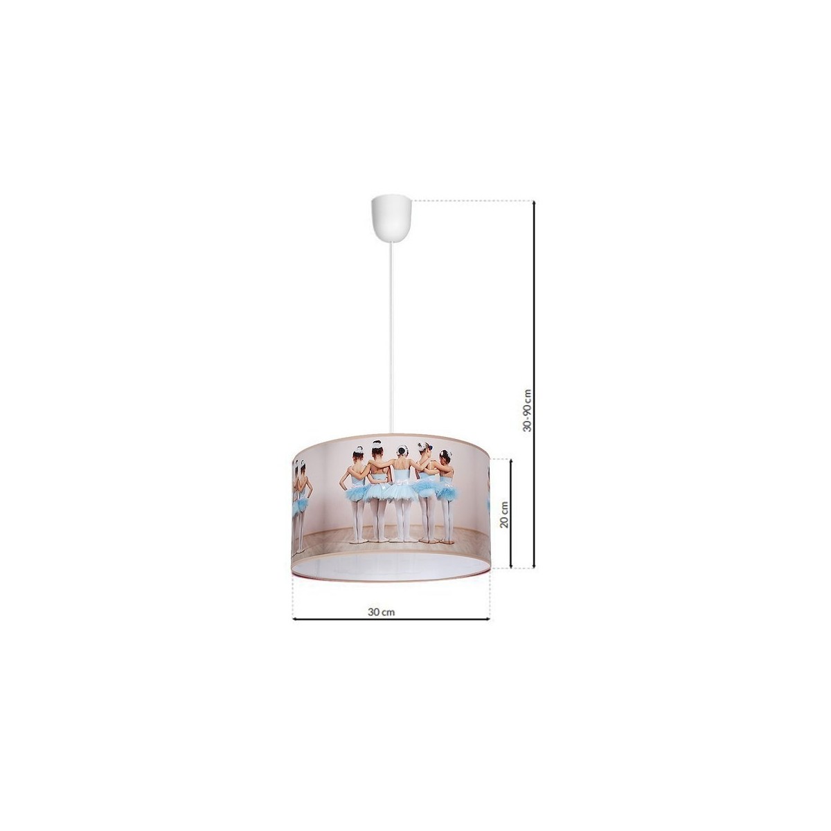 MiLagro Lampa Wisząca BALLERINA 1xE27 MLP4311