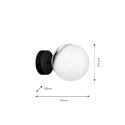 MiLagro SFERA BLACK/CHROME MLP8870 designerskie lampy LED