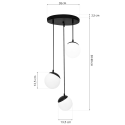 MiLagro SFERA BLACK MLP8868 światło podkreślające charakter wnętrza