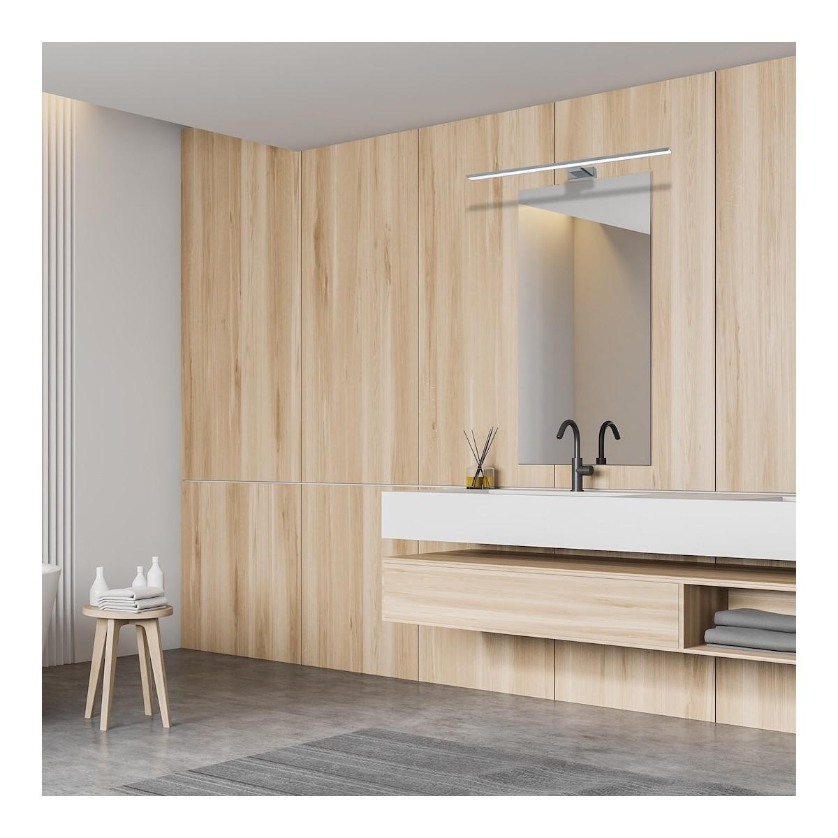 MiLagro Kinkiet SHINE CHROME 80cm 15W LED ML3809