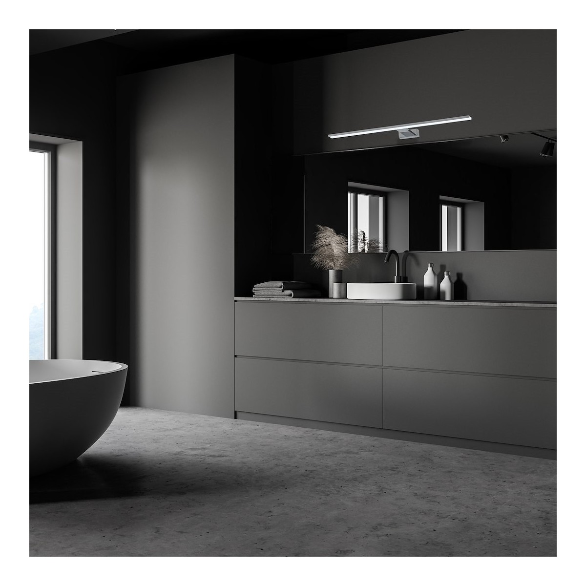 MiLagro Kinkiet SHINE CHROME 80cm 15W LED ML3809