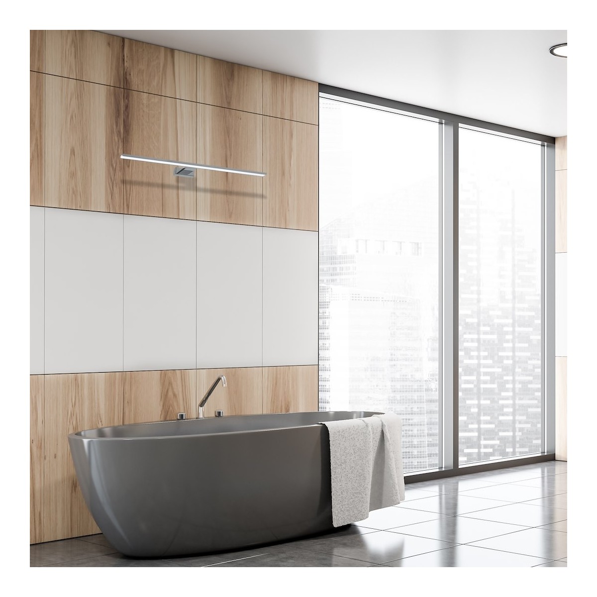 MiLagro Kinkiet SHINE CHROME 80cm 15W LED ML3809