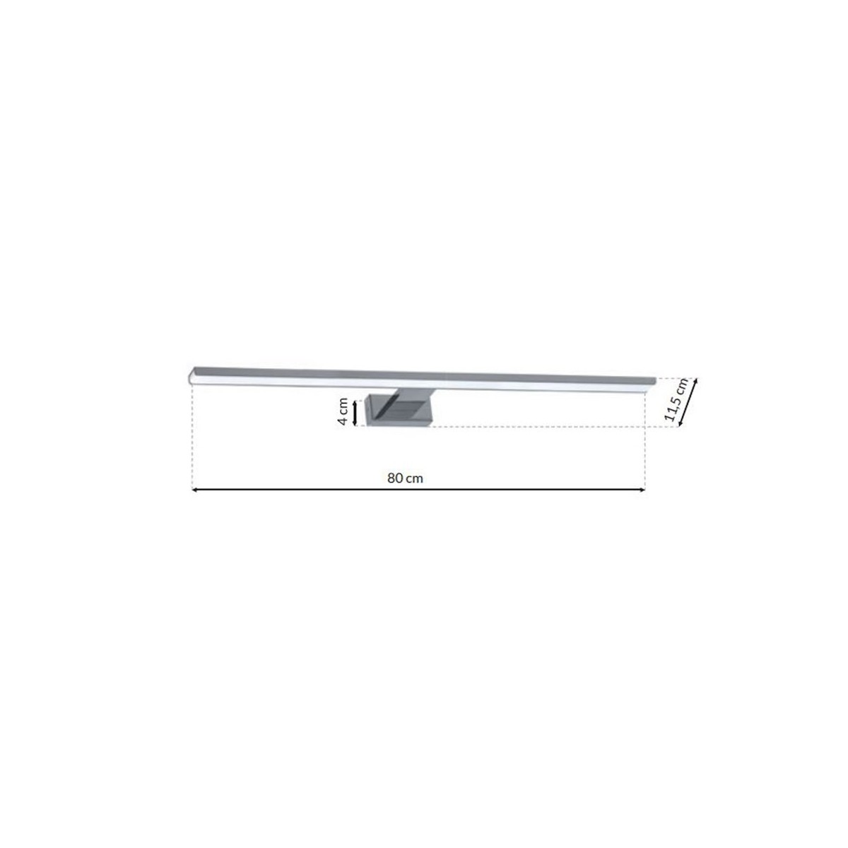 MiLagro Kinkiet SHINE CHROME 80cm 15W LED ML3809