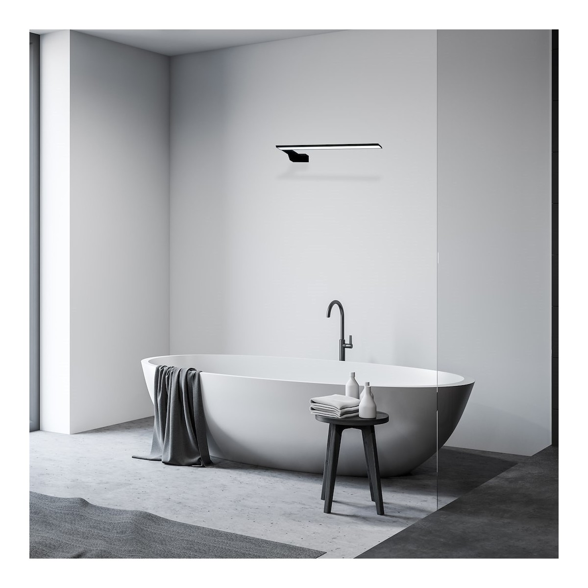 MiLagro Kinkiet SHINE BLACK 45cm 11W LED ML4381