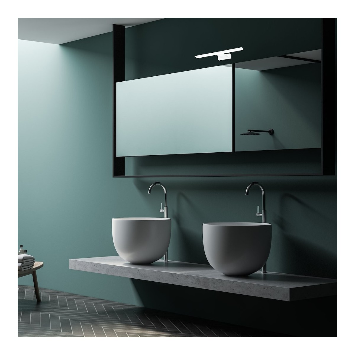 MiLagro Kinkiet Shine 30cm 7W LED Biały ML3873