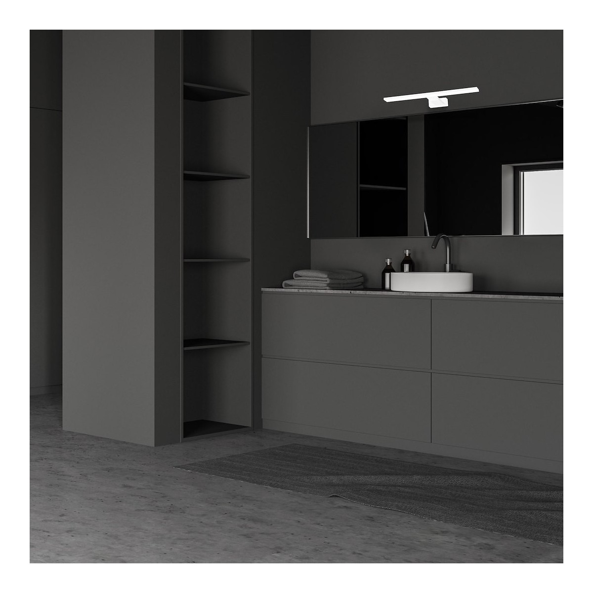 MiLagro Kinkiet Shine 30cm 7W LED Biały ML3874