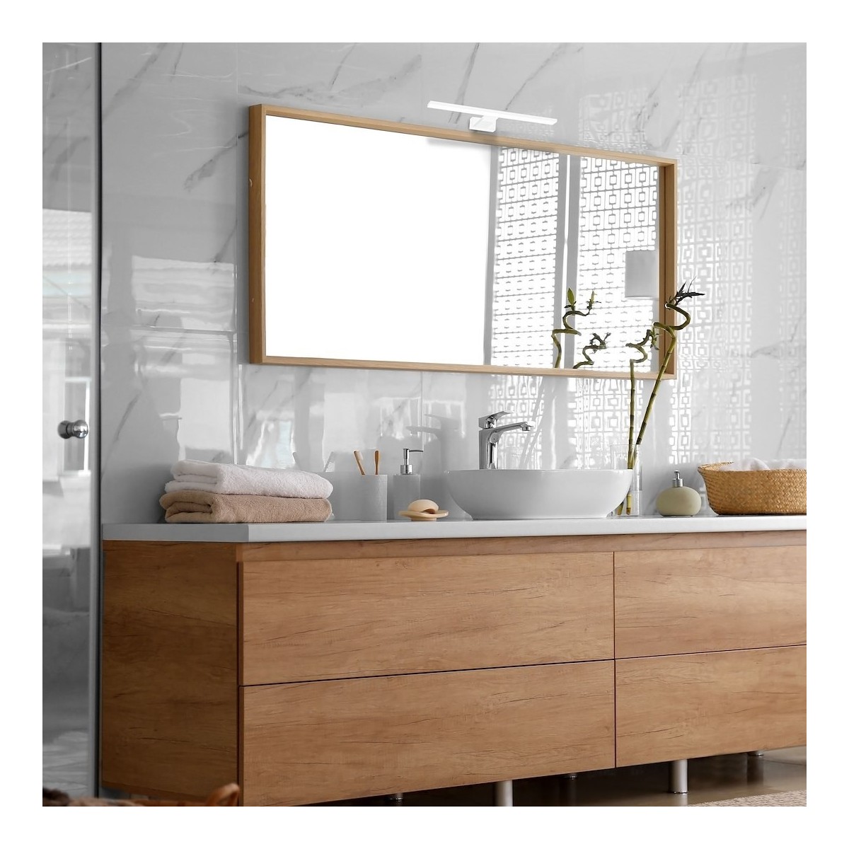 MiLagro Kinkiet Shine 30cm 7W LED Biały ML3874