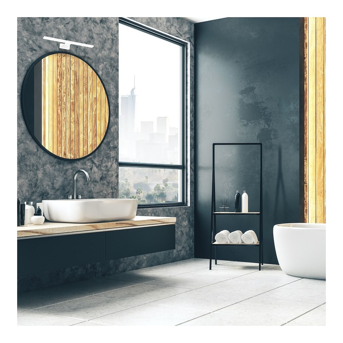 MiLagro Kinkiet Shine 30cm 7W LED Biały ML3874