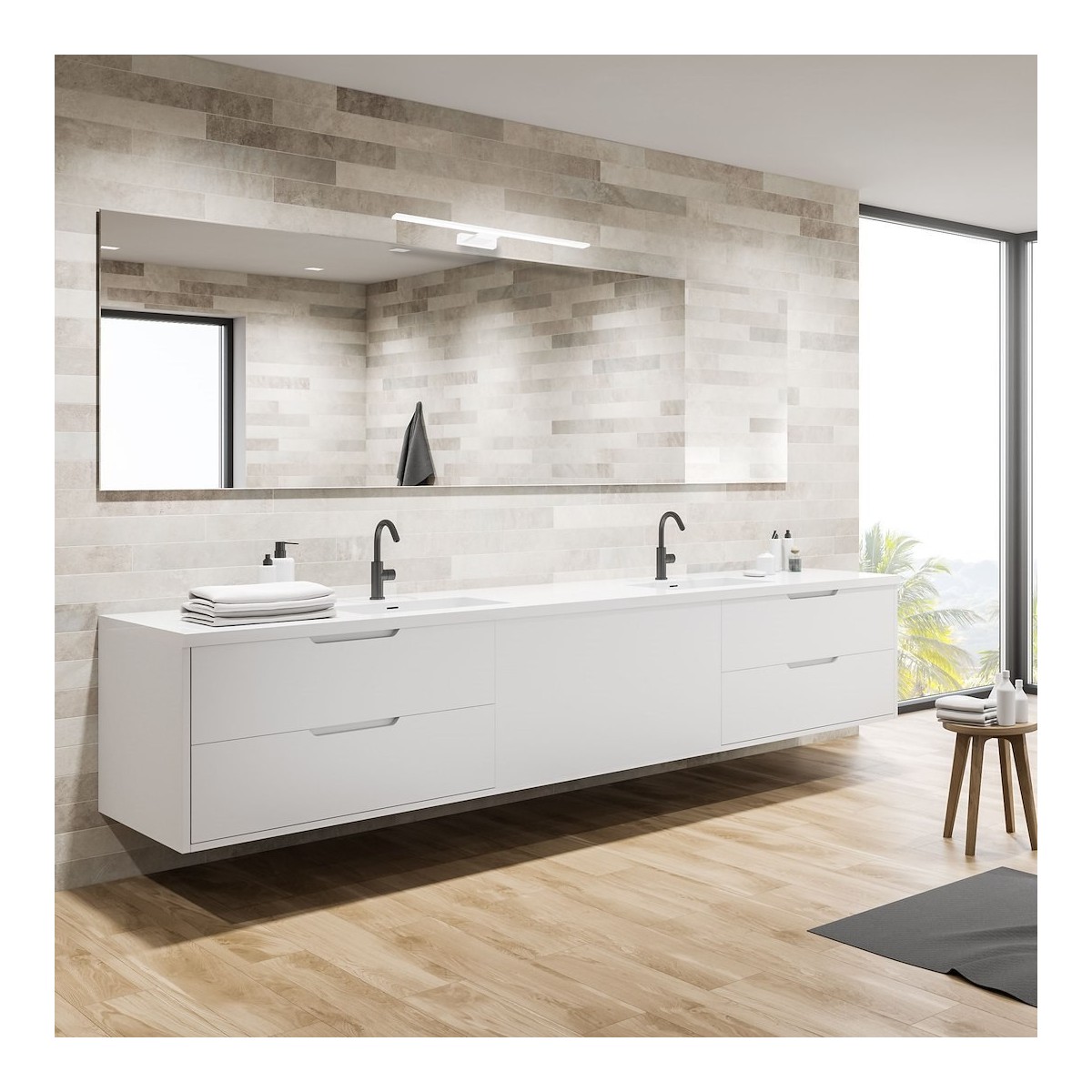 MiLagro Kinkiet Shine 40cm 7W LED Biały ML3875