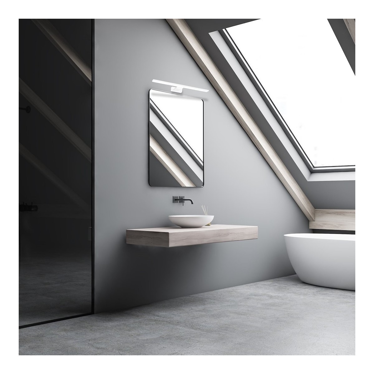 MiLagro Kinkiet Shine 40cm 7W LED Biały ML3875