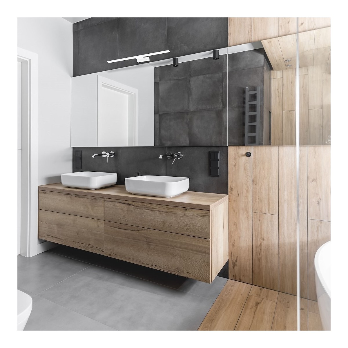 MiLagro Kinkiet Shine 40cm 7W LED Biały ML3875