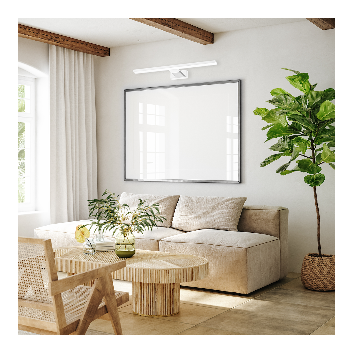 MiLagro Kinkiet Shine 60cm 13,8W LED Biały ML3878