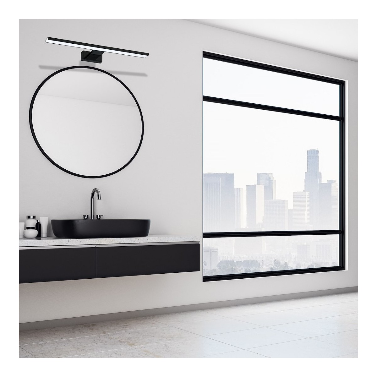 MiLagro Kinkiet SHINE BLACK 60cm 13,8W LED ML4382