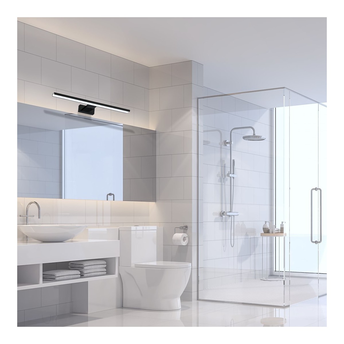 MiLagro Kinkiet SHINE BLACK 60cm 13,8W LED ML4382