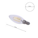 MiLagro EKZF0964 filament E14 nowoczesne lampy do wnętrz