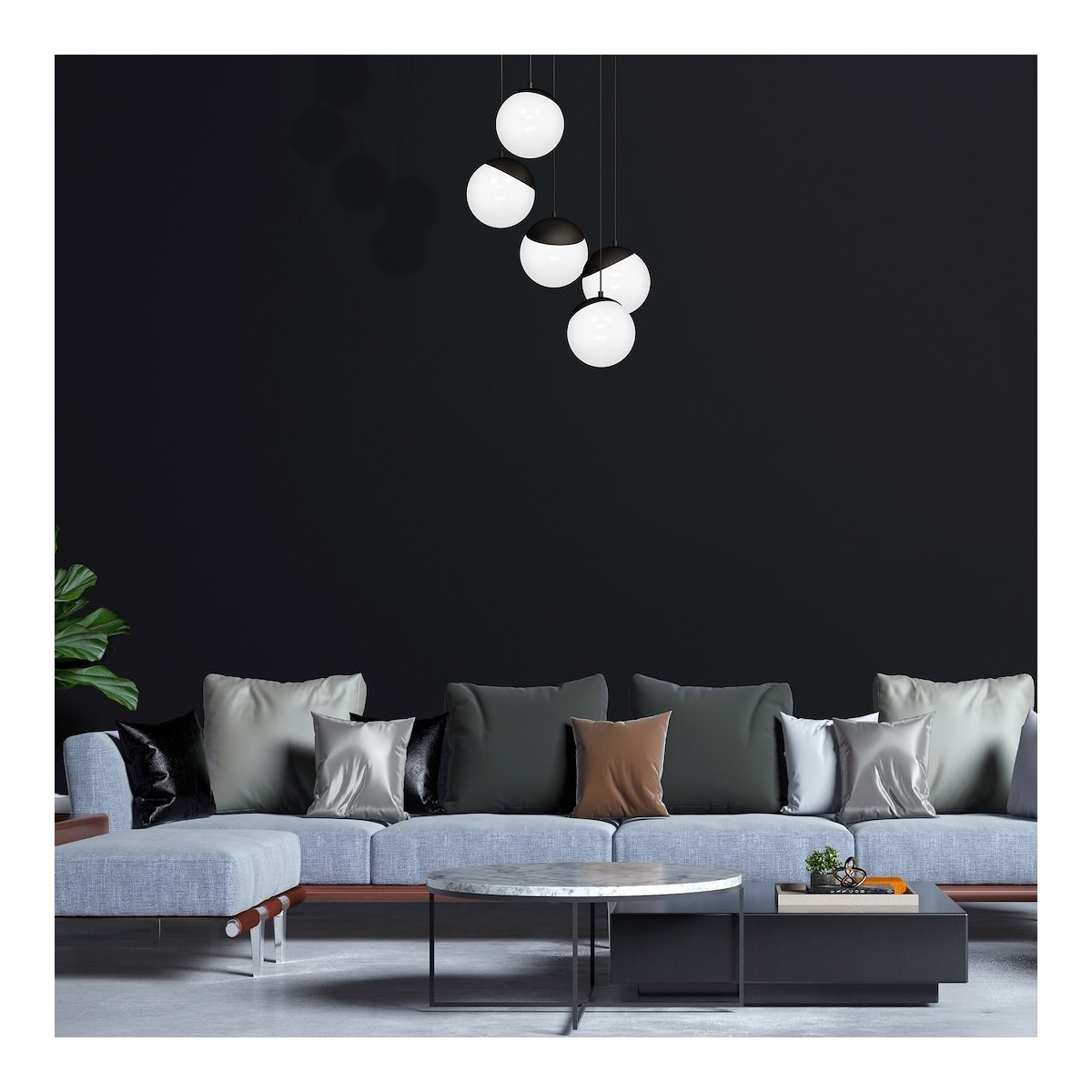MiLagro SFERA BLACK MLP8869 nowoczesne lampy do wnętrz