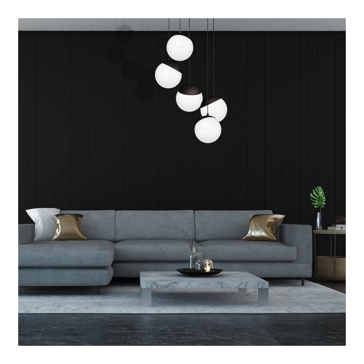 MiLagro SFERA BLACK MLP8869 nowoczesne lampy do wnętrz