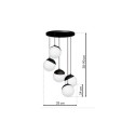MiLagro SFERA BLACK MLP8869 nowoczesne lampy do wnętrz