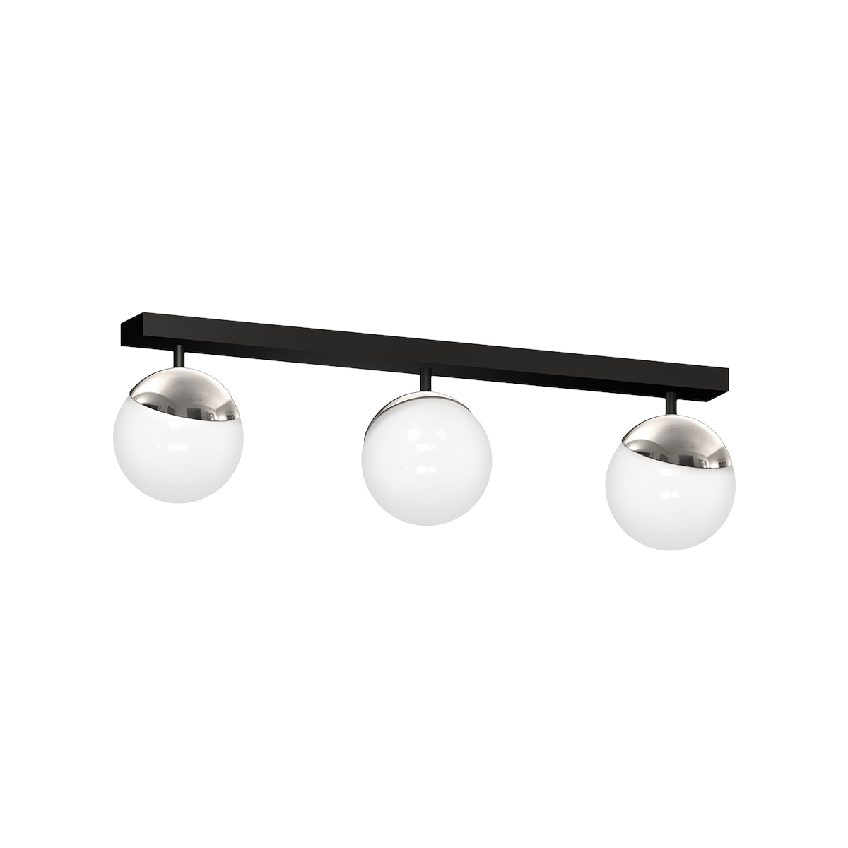 MiLagro Lampa sufitowa SFERA BLACK/CHROME 3xE14 MLP8873