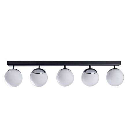 MiLagro Lampa sufitowa SFERA BLACK/CHROME 5xE14 MLP8875