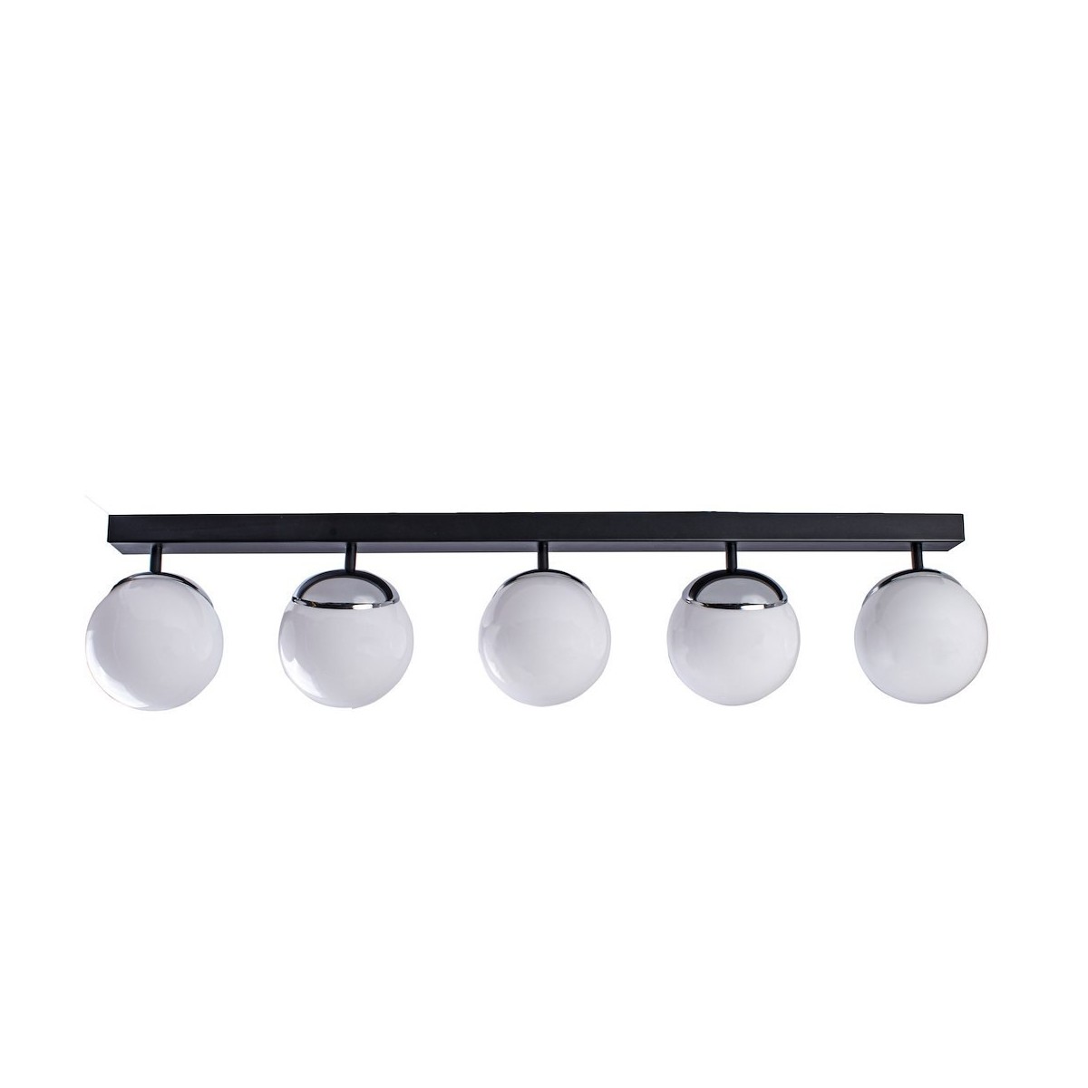 MiLagro Lampa sufitowa SFERA BLACK/CHROME 5xE14 MLP8875