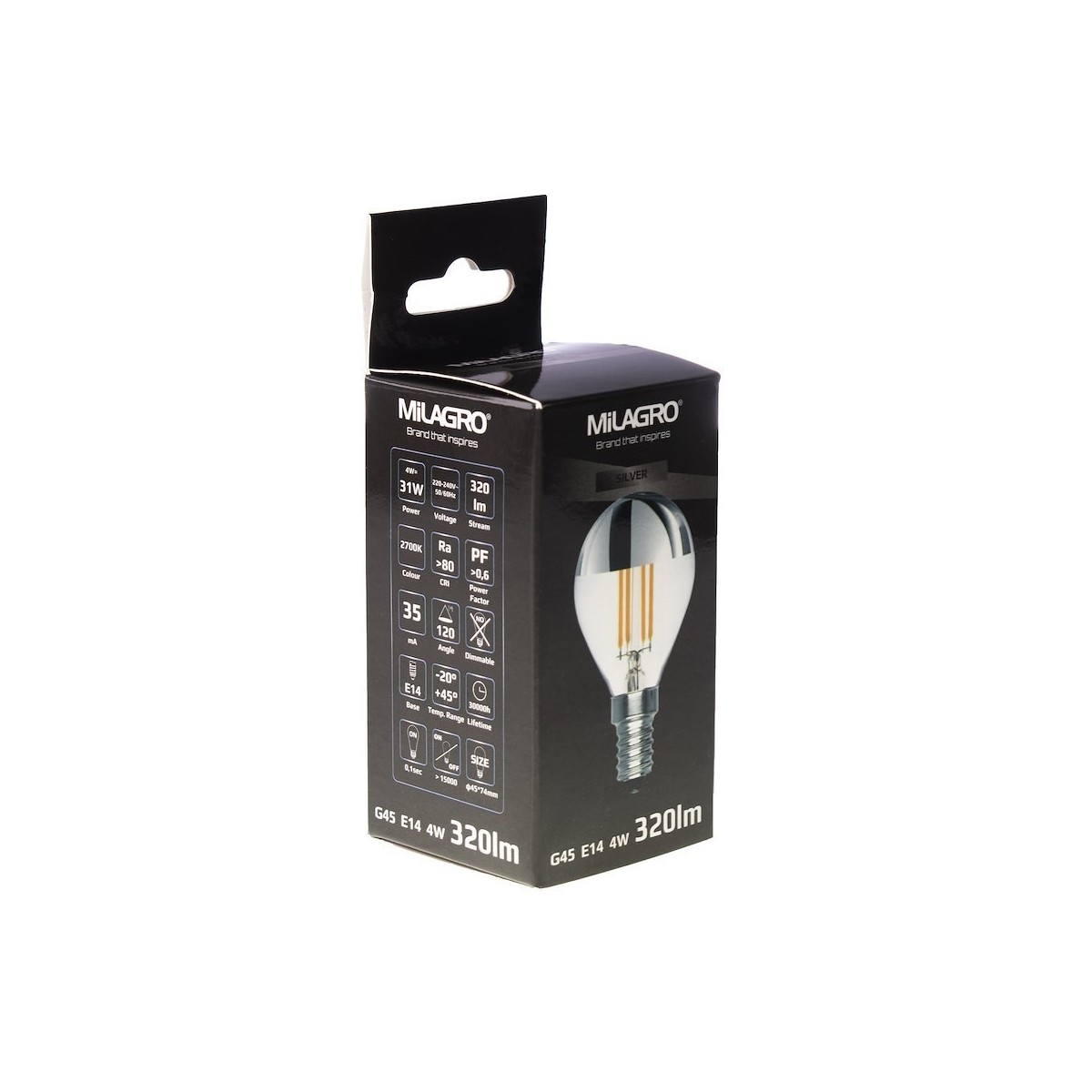 Żarówka Filamentowa TOP SILVER nowoczesne lampy do wnętrz