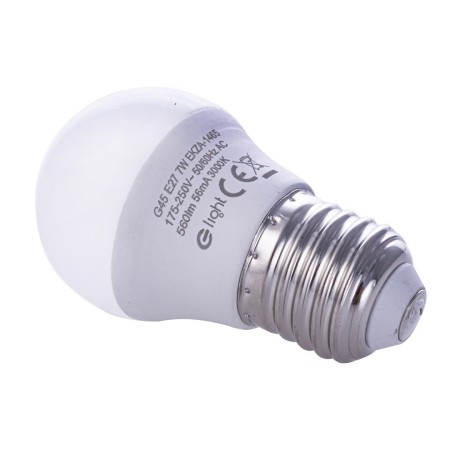 Żarówka LED E27 G45 7W Ciepła dekoracyjne oświetlenie