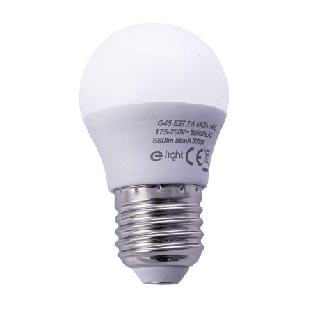 Żarówka LED E27 G45 7W Ciepła dekoracyjne oświetlenie