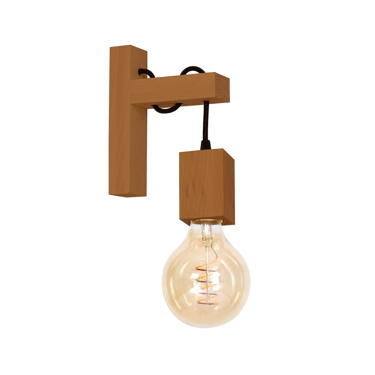 MiLagro Kinkiet JACK 1xE27 Dąb MLP4356