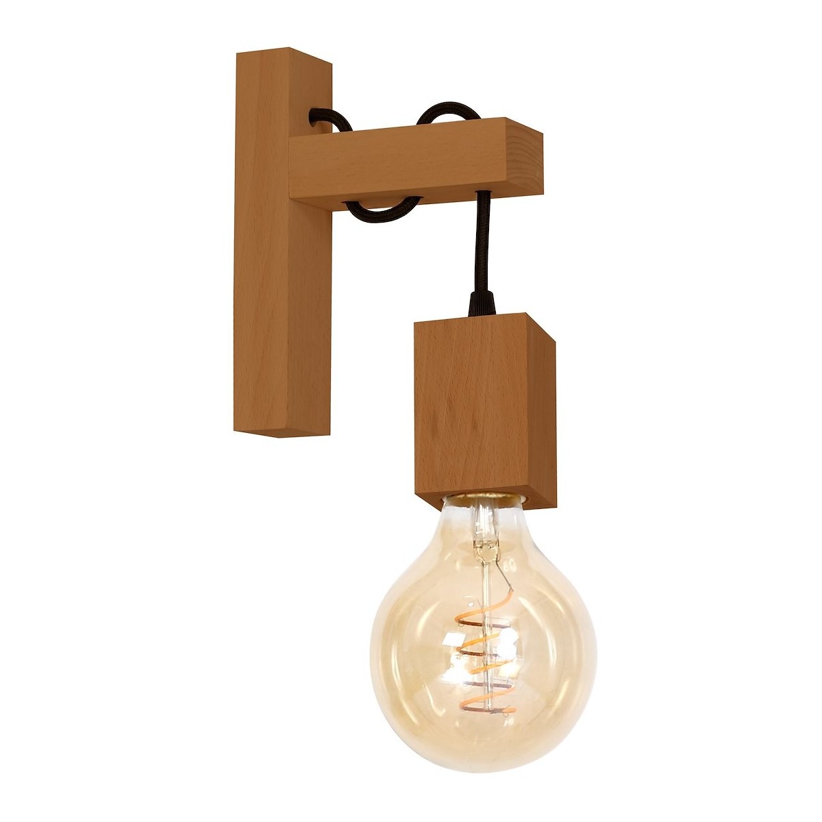 MiLagro Kinkiet JACK 1xE27 Dąb MLP4356