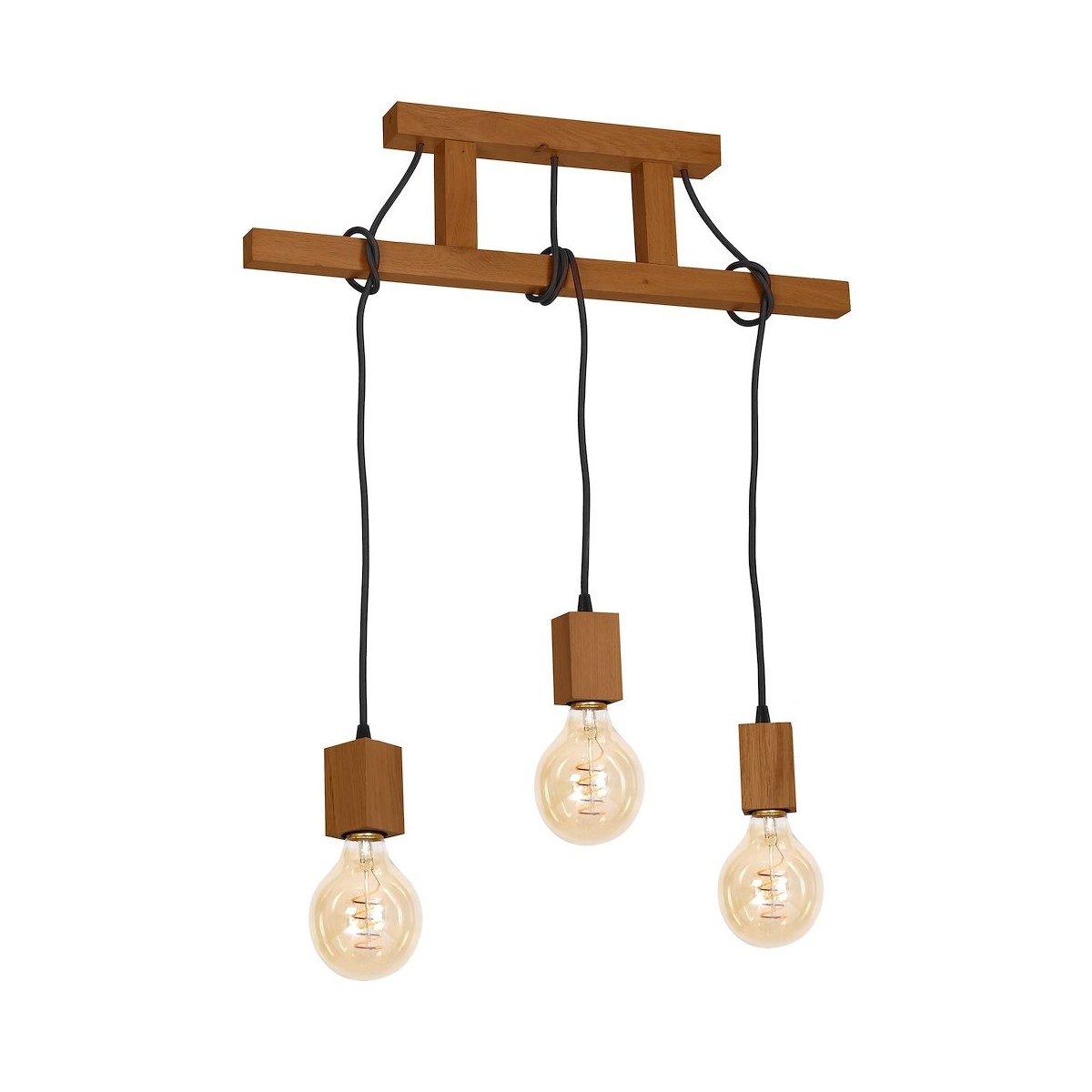 MiLagro Lampa Wisząca JACK 3xE27 Dąb MLP4357