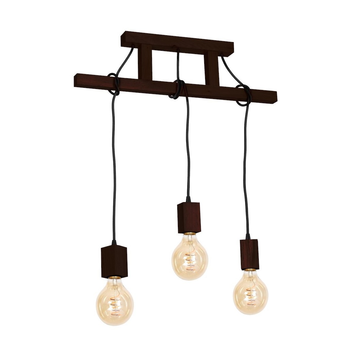 MiLagro Lampa Wisząca JACK 3xE27 Orzech MLP4360
