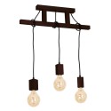 MiLagro Lampa Wisząca JACK 3xE27 Orzech MLP4360