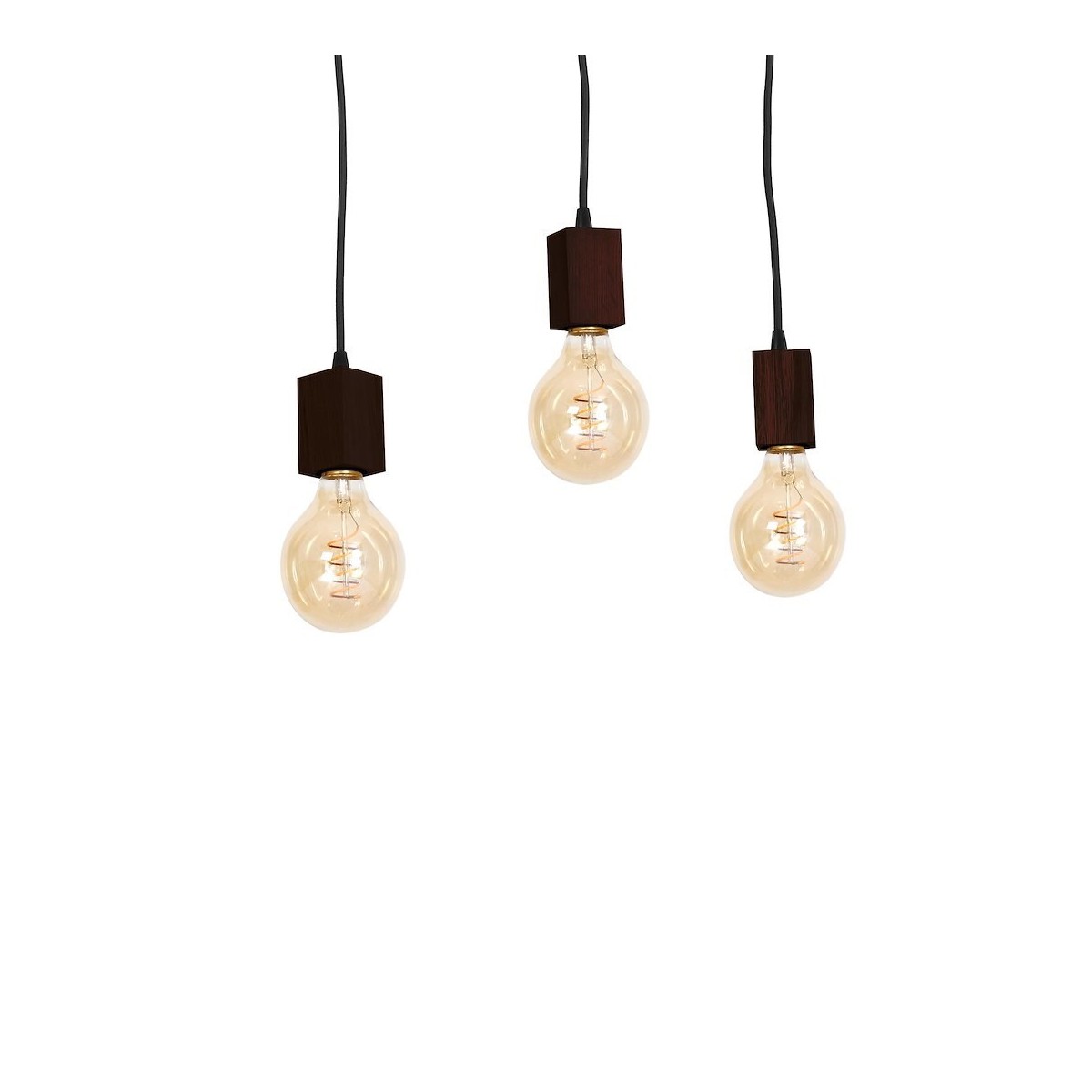 MiLagro Lampa Wisząca JACK 3xE27 Orzech MLP4360