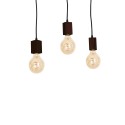 MiLagro Lampa Wisząca JACK 3xE27 Orzech MLP4360