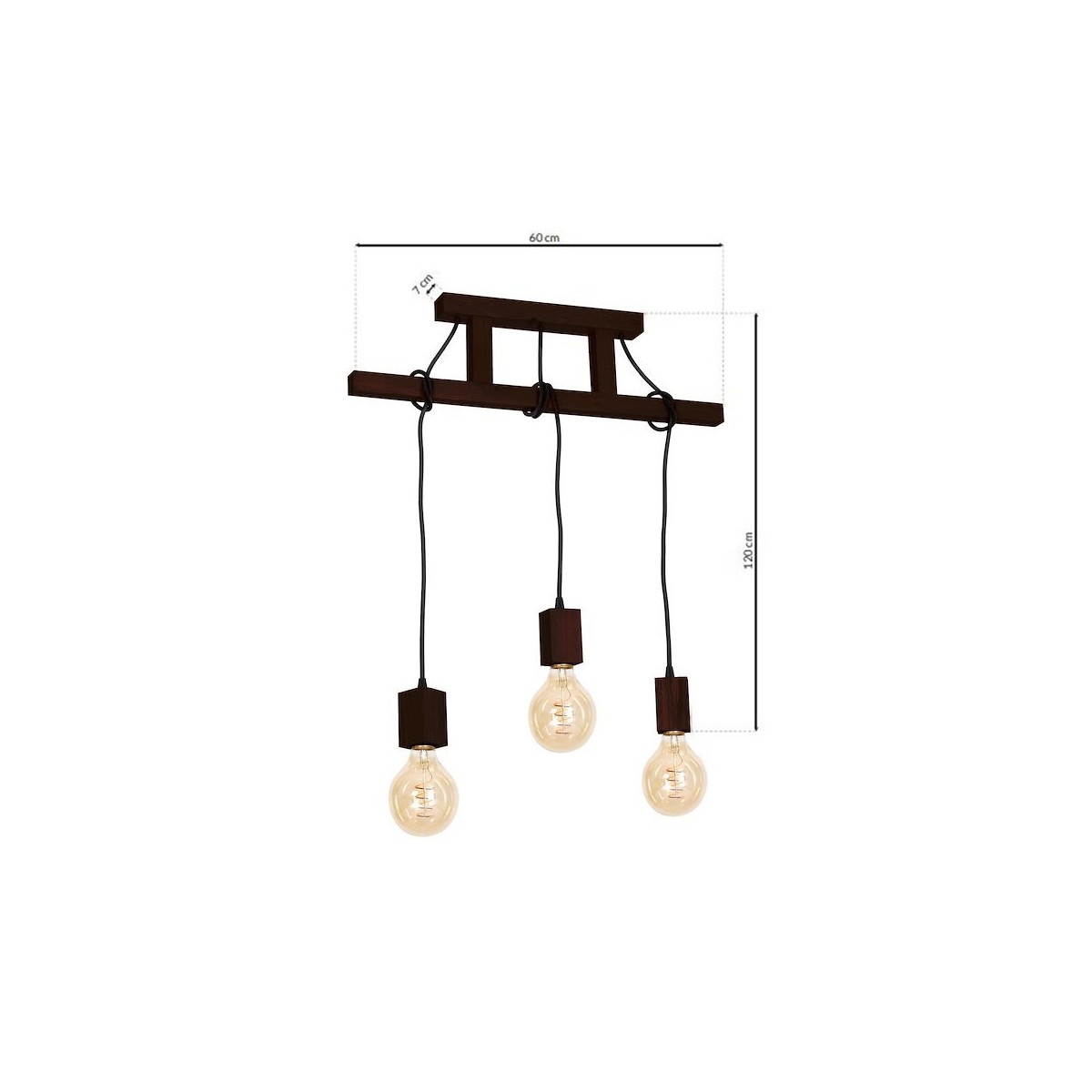 Lampa JACK Orzech MLP4360 niepowtarzalne oświetlenie wnętrza