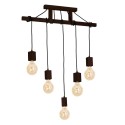 MiLagro Lampa Wisząca JACK 5xE27 Orzech MLP4361