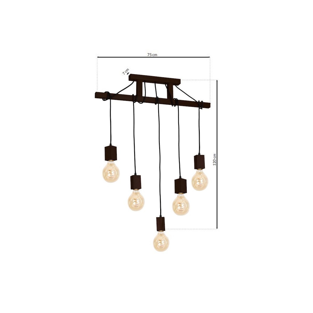 Lampa JACK 5xE27 MLP4361 światło podkreślające charakter wnętrza