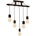 MiLagro Lampa Wisząca JACK 5xE27 Orzech MLP4361