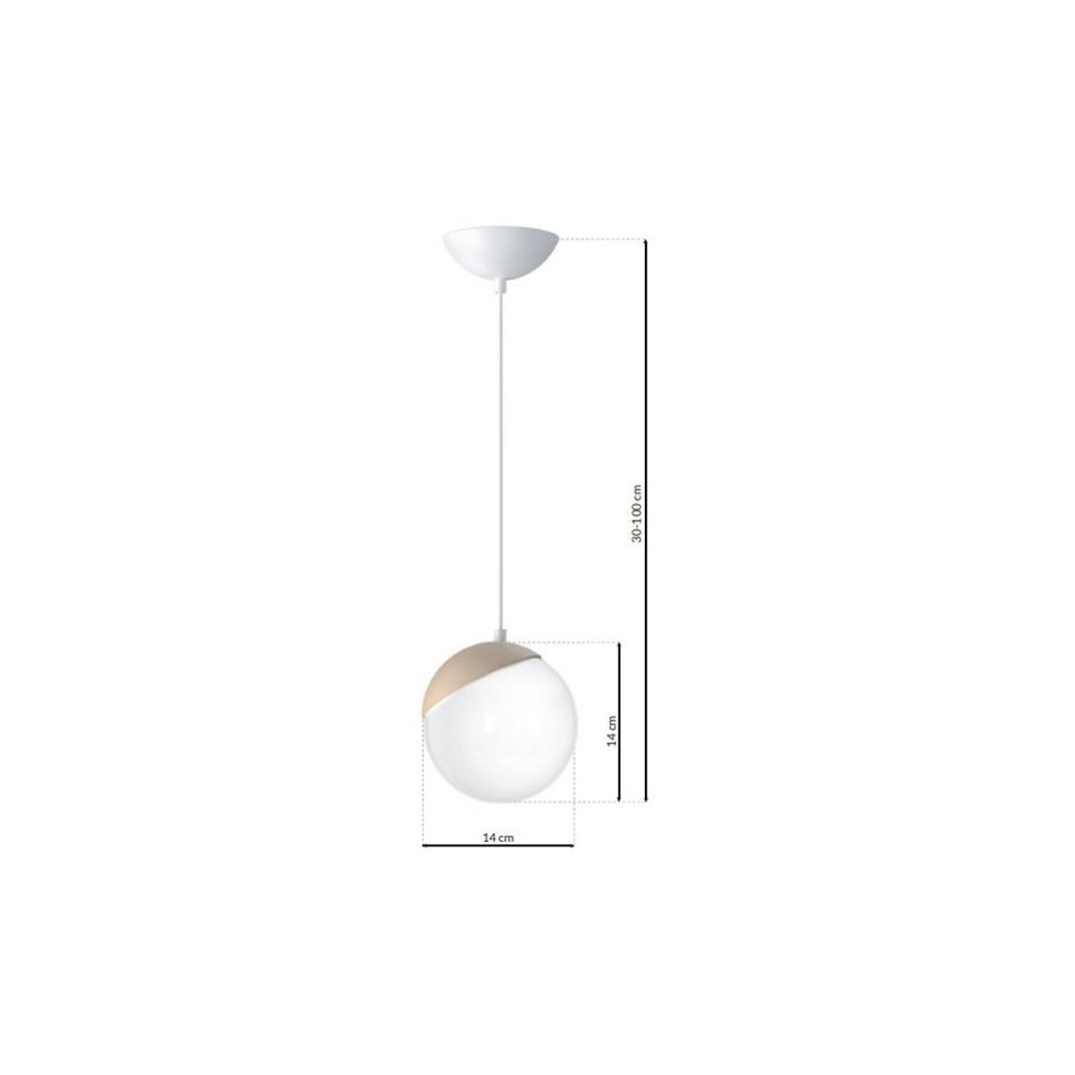 MiLagro Lampa wisząca SFERA WOOD 1xE14 MLP5424