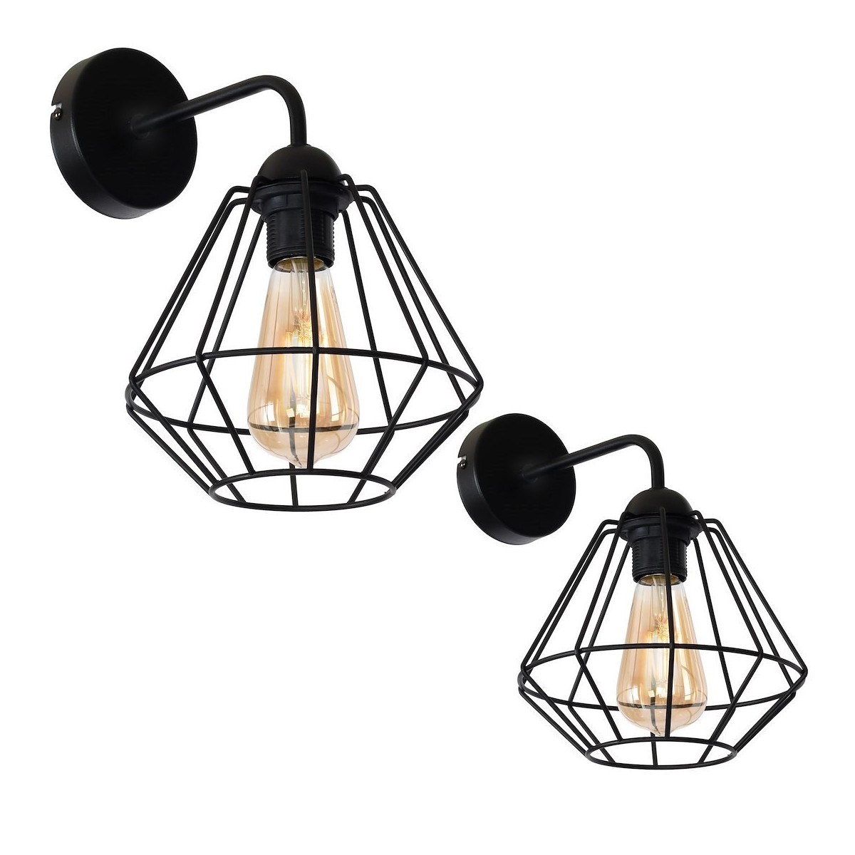 MiLagro Kinkiet COLIN BLACK 1xE27 MLP4788