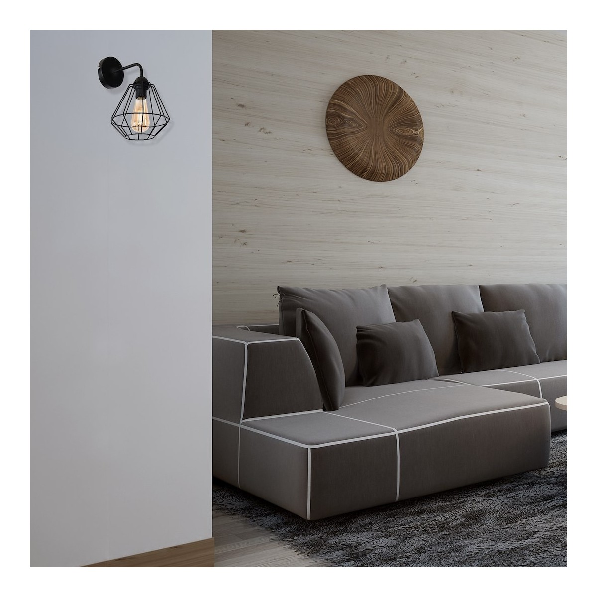 MiLagro Kinkiet COLIN BLACK 1xE27 MLP4788