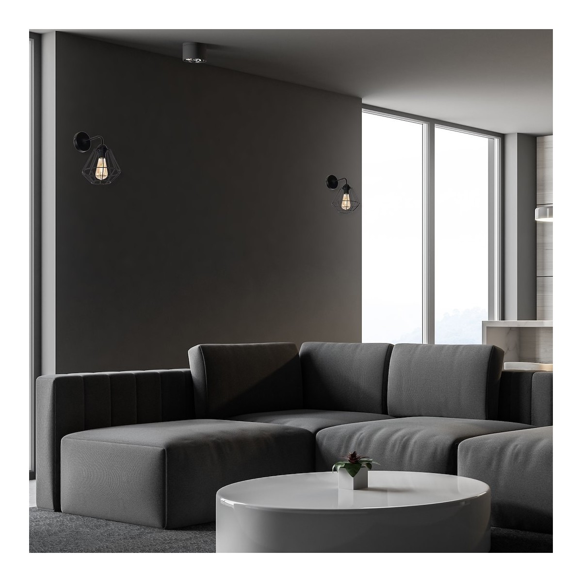 MiLagro Kinkiet COLIN BLACK 1xE27 MLP4788