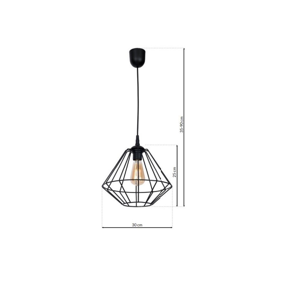 MiLagro MLP4789 lampa wisząca loft COLIN nowoczesne oświetlenie