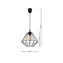 MiLagro MLP4789 lampa wisząca loft COLIN nowoczesne oświetlenie