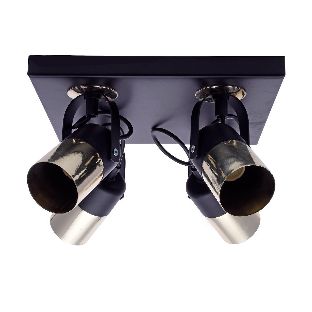 MiLagro Lampa sufitowa WILSON BLACK 4xGU10 MLP4853