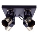 MiLagro Lampa sufitowa WILSON BLACK 4xGU10 MLP4853