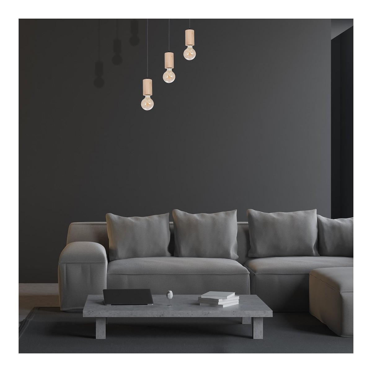 MiLagro MLP8826 lampa loftowa LINES 3xE27 oświetlenie klasy premium