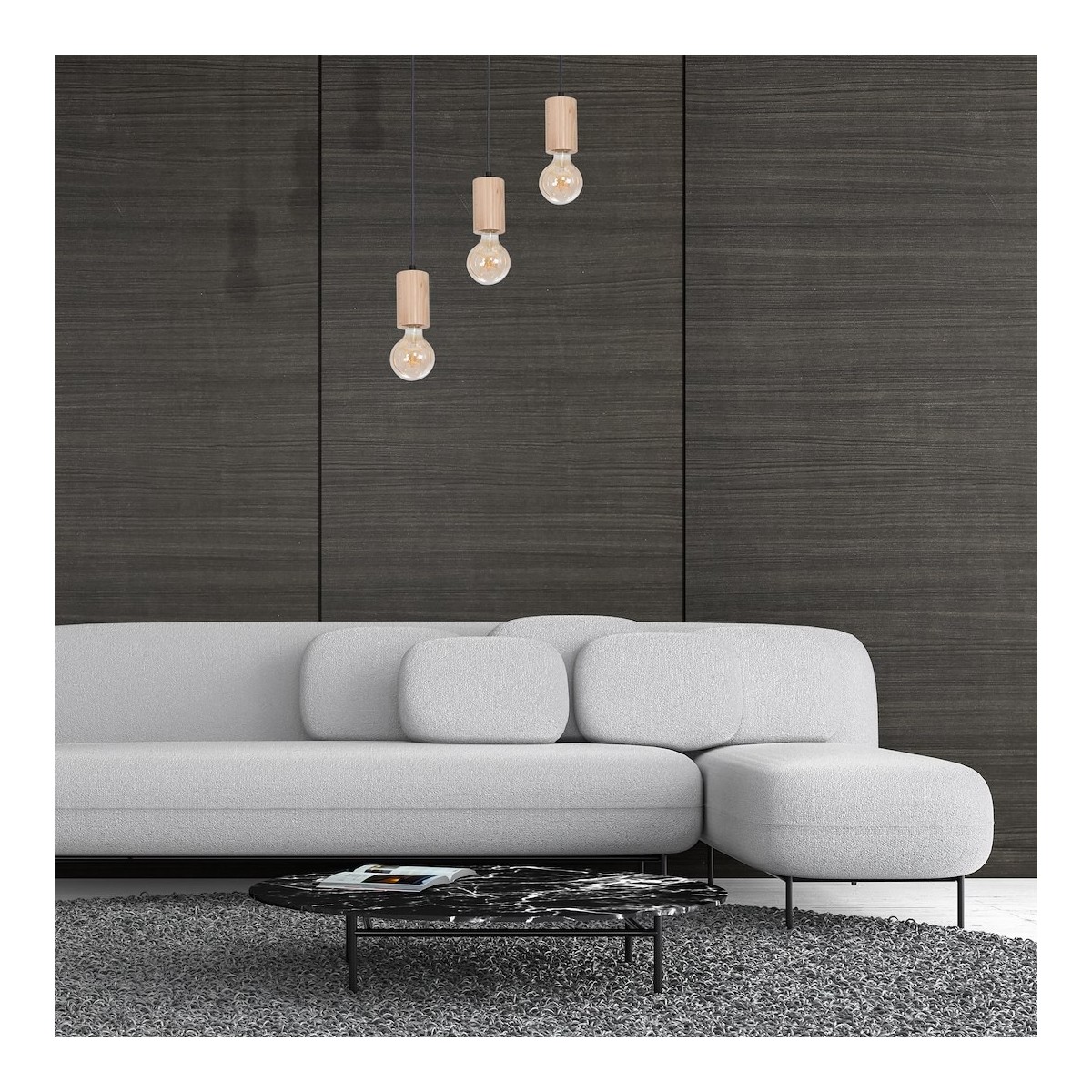 MiLagro MLP8826 lampa loftowa LINES 3xE27 oświetlenie klasy premium