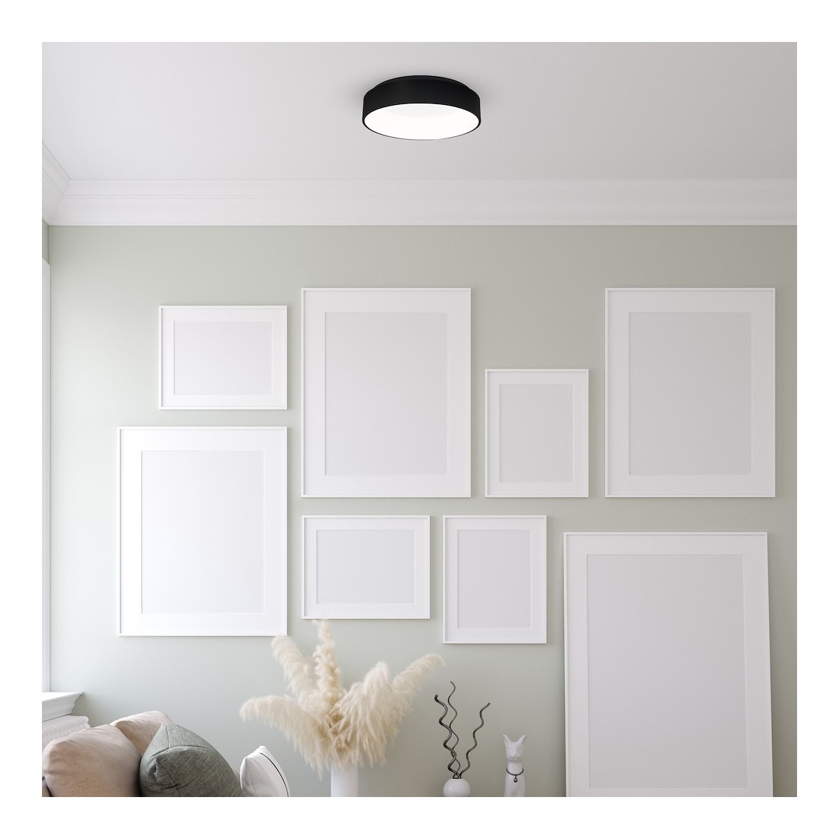 MiLagro ML3832 plafon LED OHIO BLACK niepowtarzalne oświetlenie wnętr